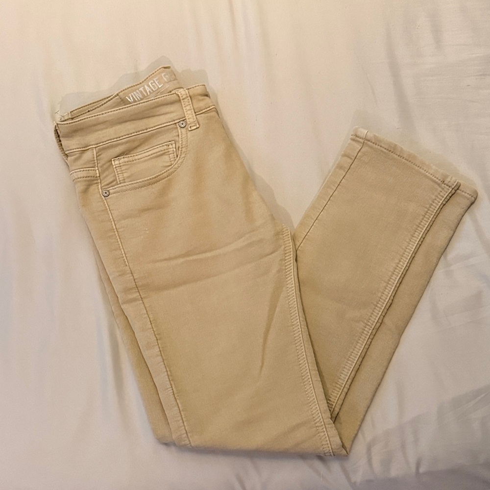 Vintage Genes Black Slim Fit Khakis 28 waist